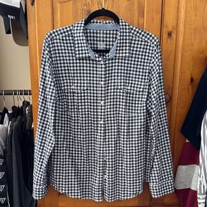 St. John’s Bay - Blue and White Checkered Shirt - 100% cotton